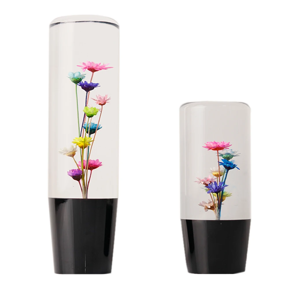 

Car Styling Crystal Bubble Gear Stick Shift Knob Shifter With Real Flowers 15CM /10CM