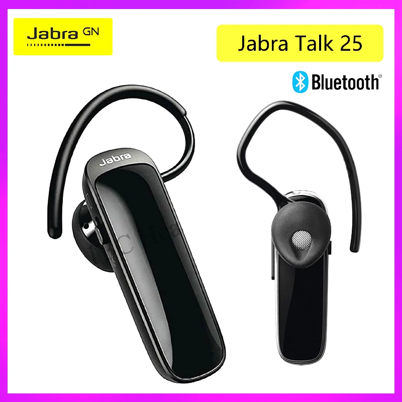 

Original Jabra Talk 25 Mono Bluetooth Headphones HD Voice Wireless Headset HiFi Music Sport Earbuds In Car with Mic HandsFree