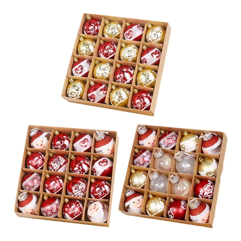 

Рождественские елочные шары 16 шт./коркор. маленькие елочные шары в коробке, елочные украшения, рождественские подвесные шары, подарки
