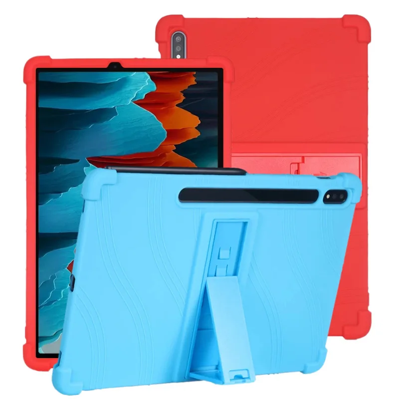 For Samsung Galaxy Tab S8 Ultra 14.6 Case SM-X900 X906 Tri-Folding Cover for Coque Galaxy Tab S8 Ultra Tablet Kids