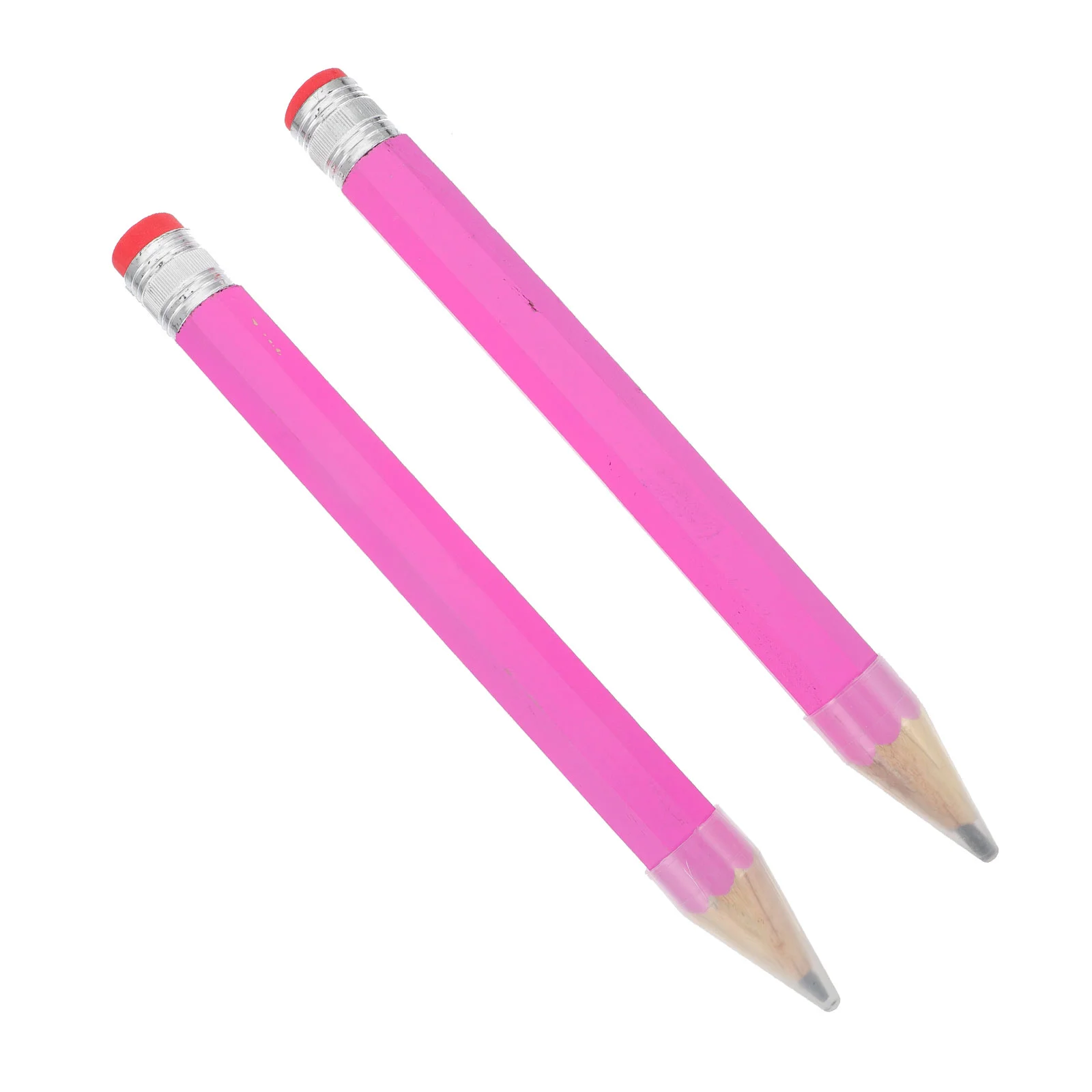 

2pcs 35cm Wooden Large Drawing Writing Painting Mark Stationery Props (Random Pink Color System)