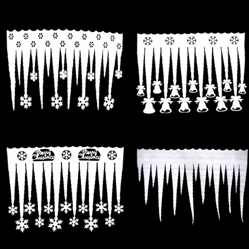 

2 шт., новогодние украшения для стен и окон