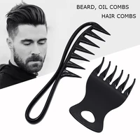 barber professional anti static oil comb hairbrush fork men beard hairdressing brush salon barbershop styling tool salon
