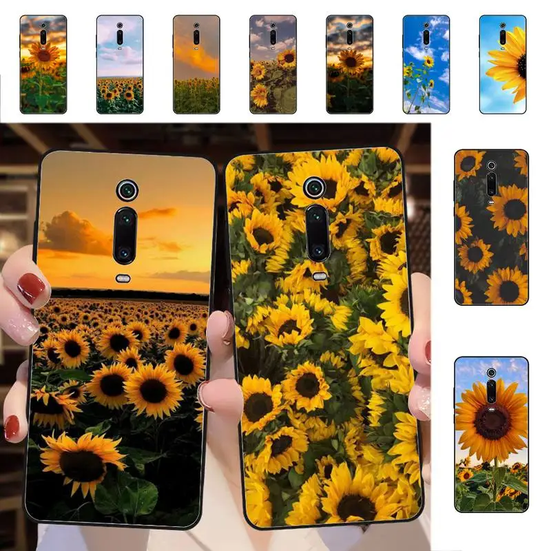 

Sun Flower Phone Case for Redmi 5 6 7 8 9 A 5plus K20 4X S2 GO 6 K30 pro