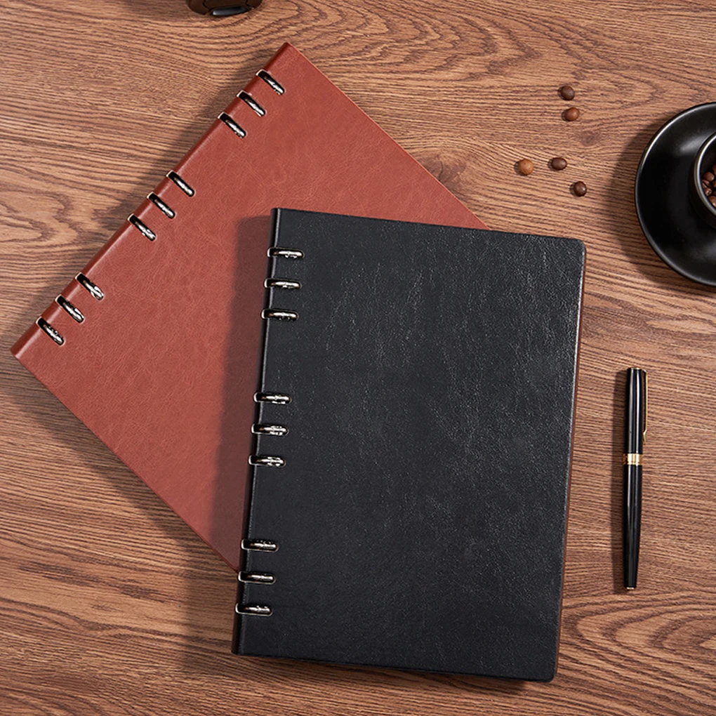 

B5 Blank Cover Spiral Book Loose-Leaf Photo Business Kraft Paper Diary Scrapbook Sketchbook Notebook Stationery Red
