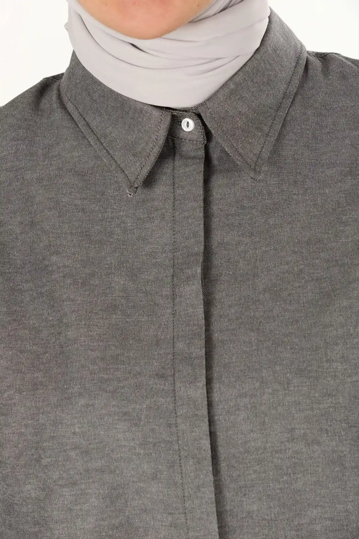 

Hidden Eggplant Gray Tunic Shirt Muslim Tunic 2021 Fashion