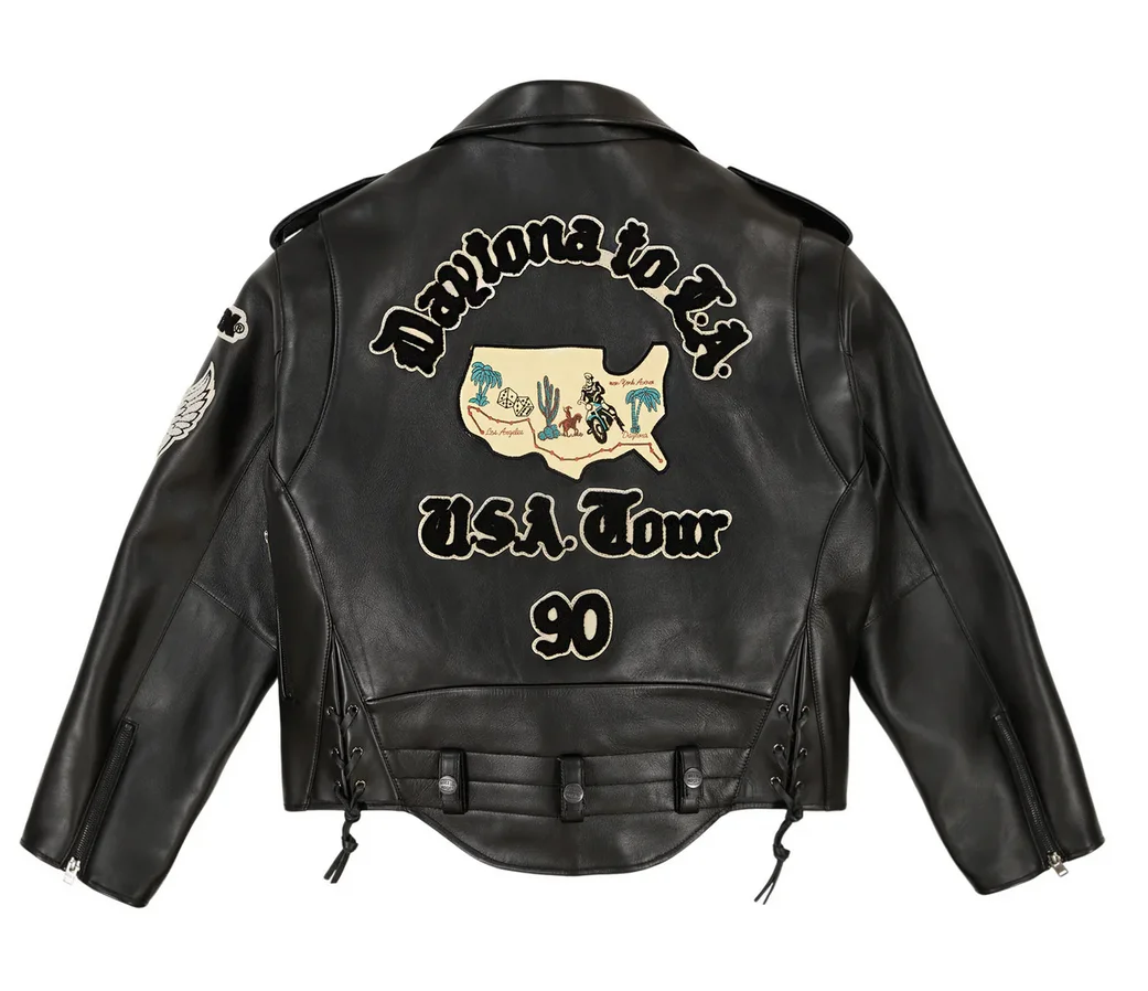 AVIREX осенний новый список Европейская куртка из овечьей кожи мужская