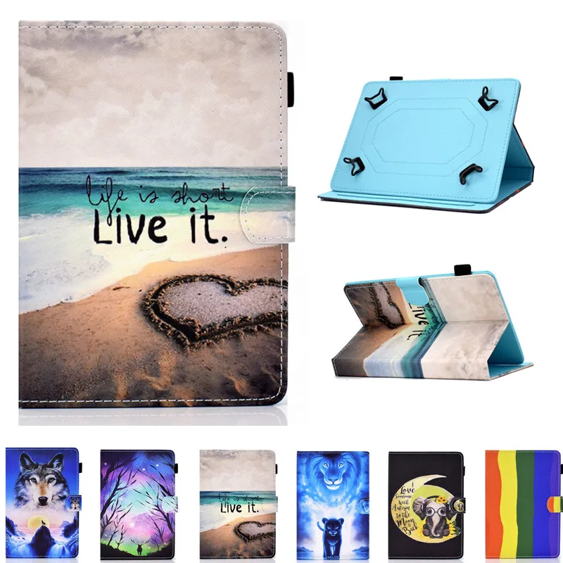 

Cute Universal Case for 7 Inch DEXP Ursus S670 S470 S570 N169 S169 MIX 3G Digma CITI 7591 3G 7.0 Inch Tablet Print Stand Cover