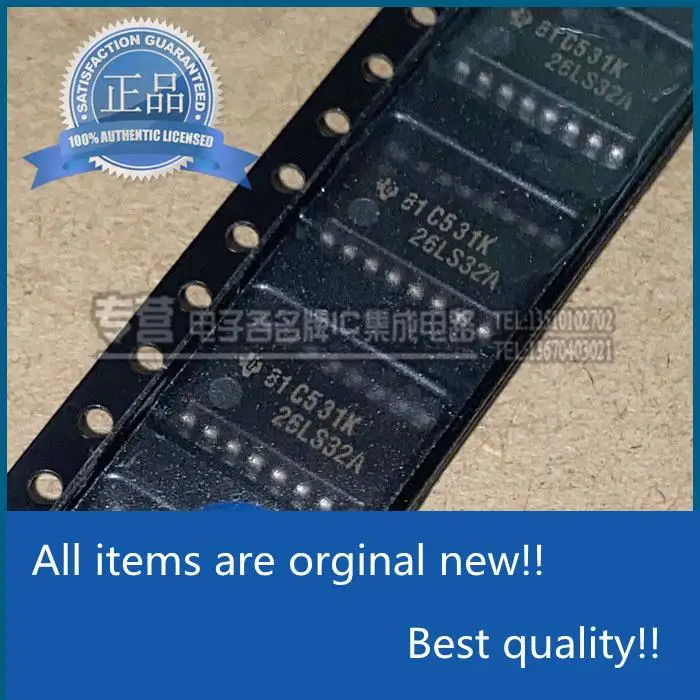 

10pcs orginal new in stock AM26LS32ACNSR silk screen 26LS32A mid-body patch SO-16