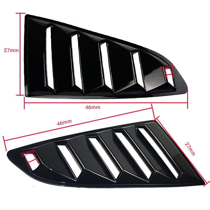 Бробик 1 пара жалюзи спойлер панель заднее боковое окно крышка четверть для Ford