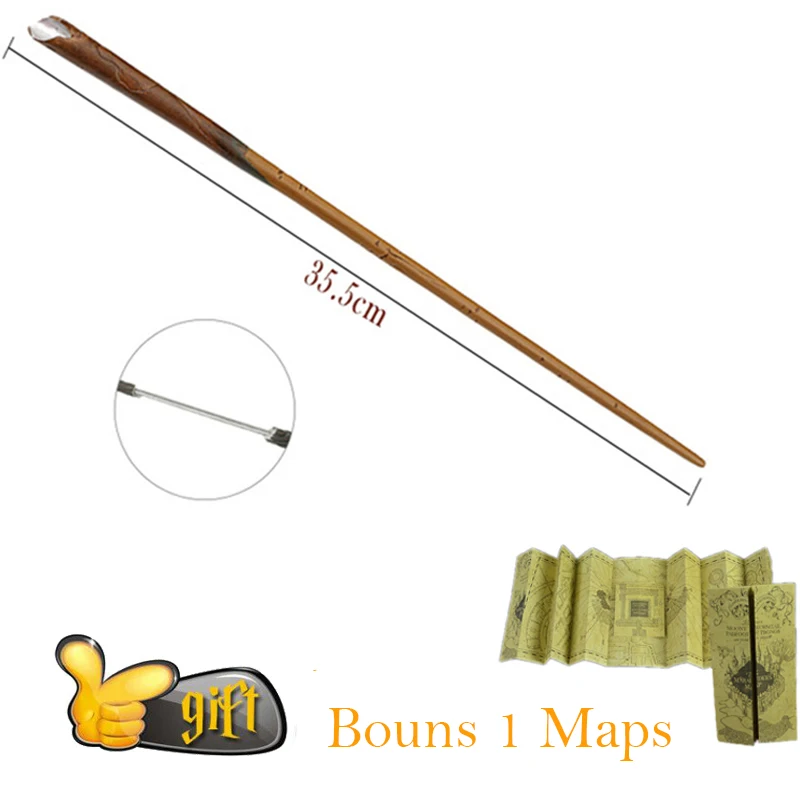 Волшебная палочка без коробки Snape Ginny Ron Hermione Дамблдор луна волшебная палочка карта мародера 1 в подарок