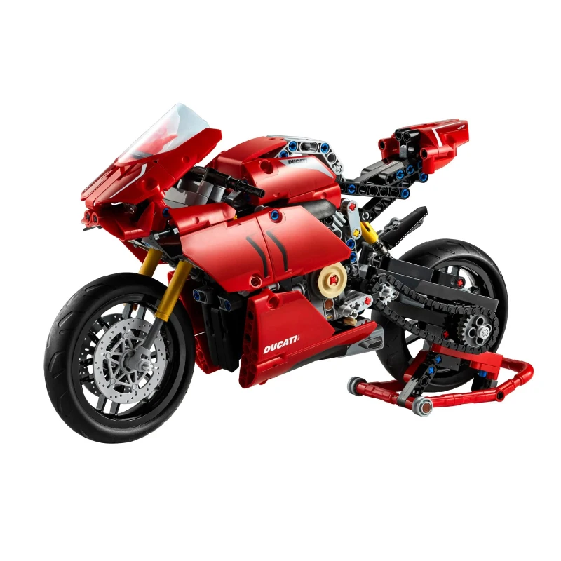 

674Pcs Constructor Ducati Panigale V4 R Motorcycle Model Building Blocks 42107 Figures Bricks Toys For Children Christmas Gifts
