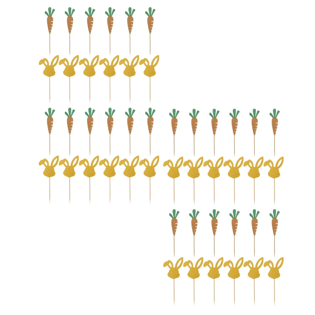 

36 шт. пасхальные элементы украшения для тортов декоративные украшения для капкейков