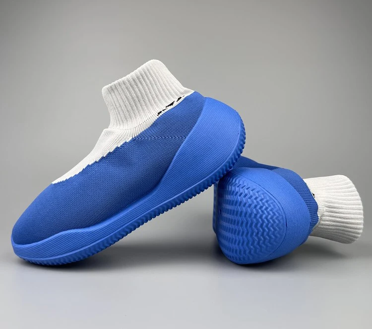 Men`s Slip-on fly-sewing breathable stretch fabric anti-slip treadmill running fitness sock shoes mens Lazier jogging shoes