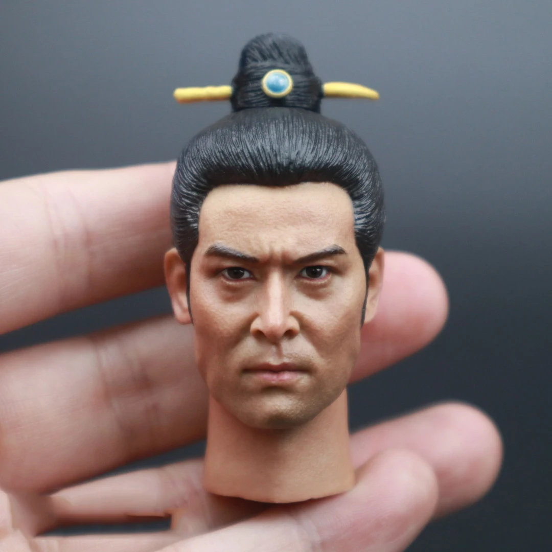 

Soldiers 1/6 Ancient Series Three Kingdoms Ma Chao Head Sculpture Meng Qi Iron Suction Crown fit 12" Male Body