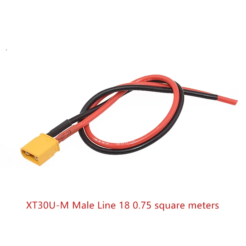 XT30U XT 30, штекерные/гнездовые разъемы с силиконовым проводом 10/20/30 см, 18AWG, косичка для RC Lipo Battery Toys DIY