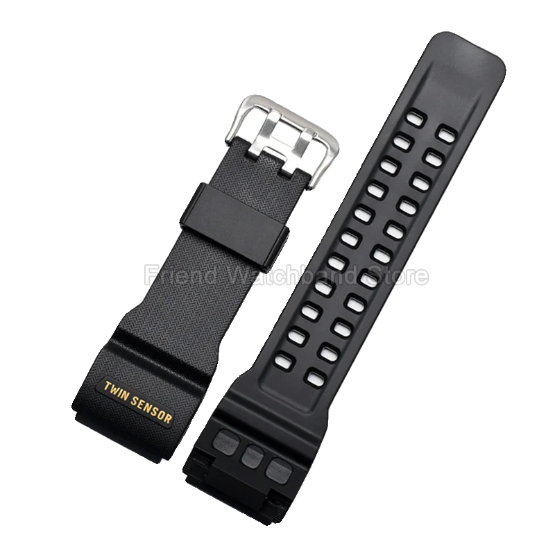 Фото Совместимый браслет для Casio Mudmaster GWG-100/GSG-100, небесно-голубой/серый/красный легкий полимерный ремешок для часов со специальным интерфейсом №5