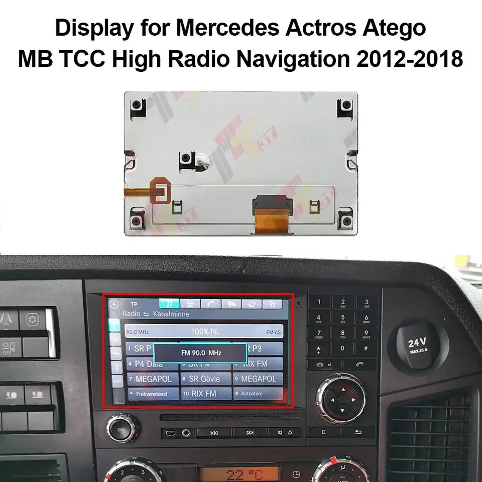 Фото Дисплей для Mercedes Actros Atego MB TCC 2012-2018, Land Rover Freelander, радио-навигационный ЖК-экран OEM №2