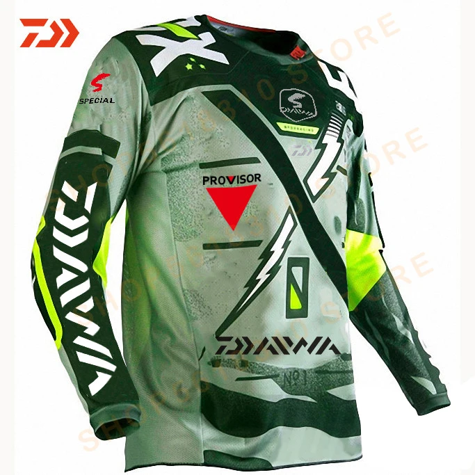 Enlarge 2023 Spring Sunscreen Fishing Clothing Long Sleeve Autumn Fishing Shirt Quick Dry Fishing Cycling Jersey Breathable Sportswear