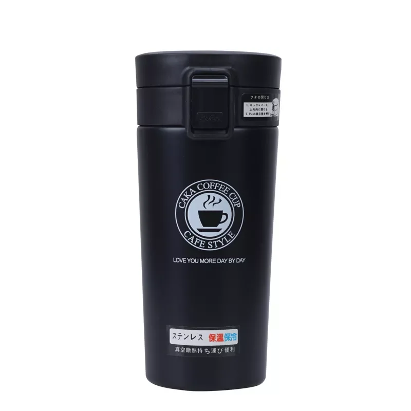 

New in Cover Stainless Steel Water Thermos Cup Coffee Cup with Filtration Double Layer Car Gift Insulated Bottle Thermos Mug