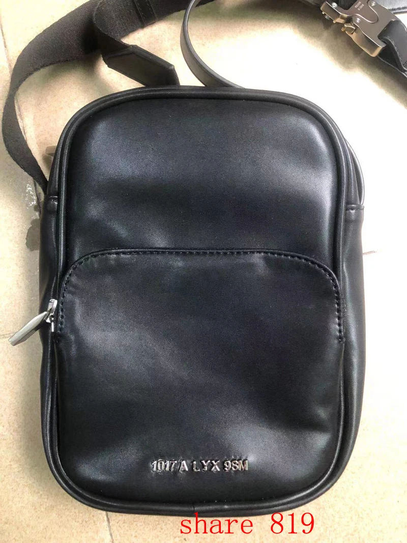 Рюкзак ALYX 9SM 1017, функциональная тактическая сумка через плечо из натуральной кожи для мужчин и женщин, высококачественная повседневная сумка с пряжкой из титановой стали