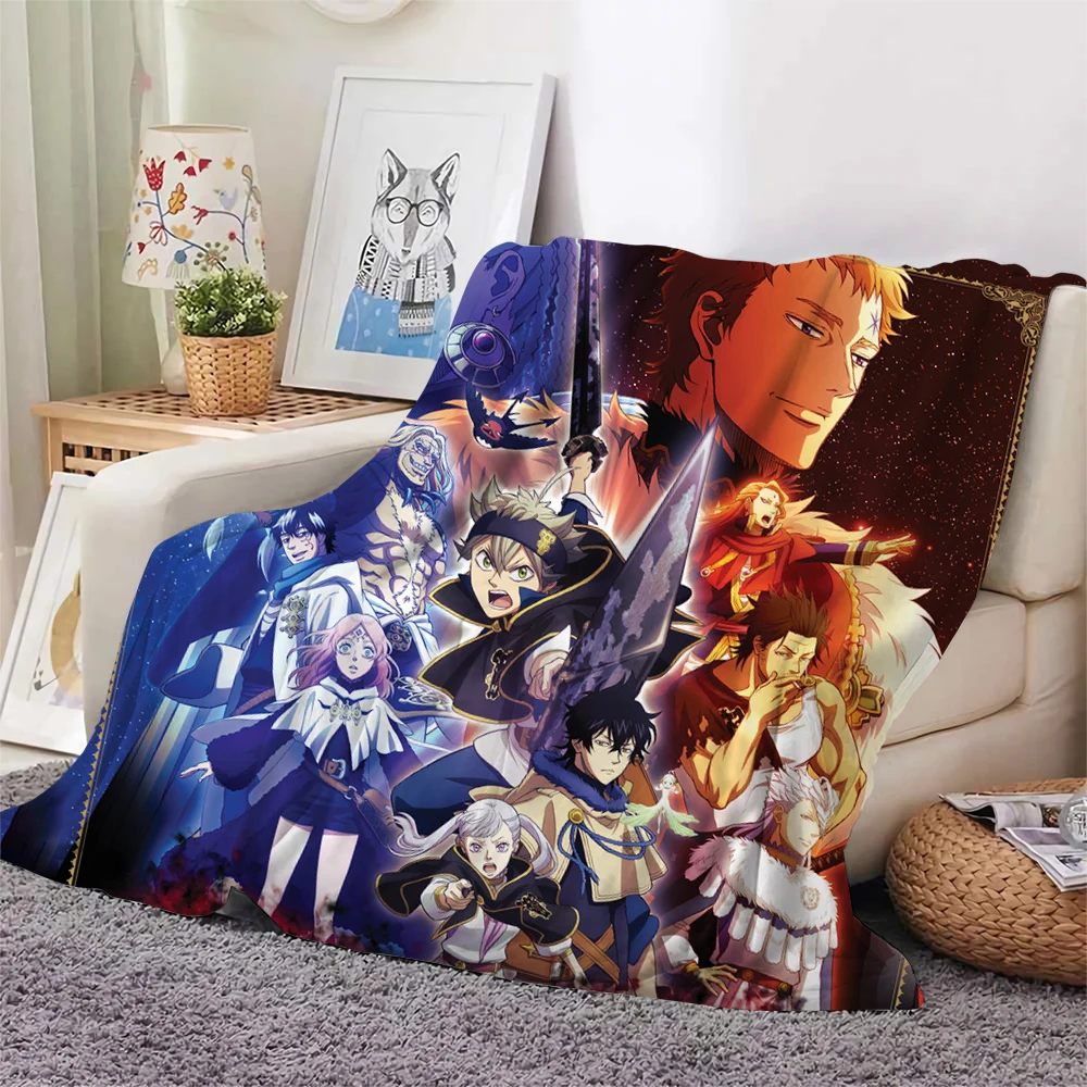 

CLOOCL Popular Japanese Cartoon Anime Black Clover Blanket 3D Office Nap Flannel Blanket Teen Bedding Throw Blanket DropShipping
