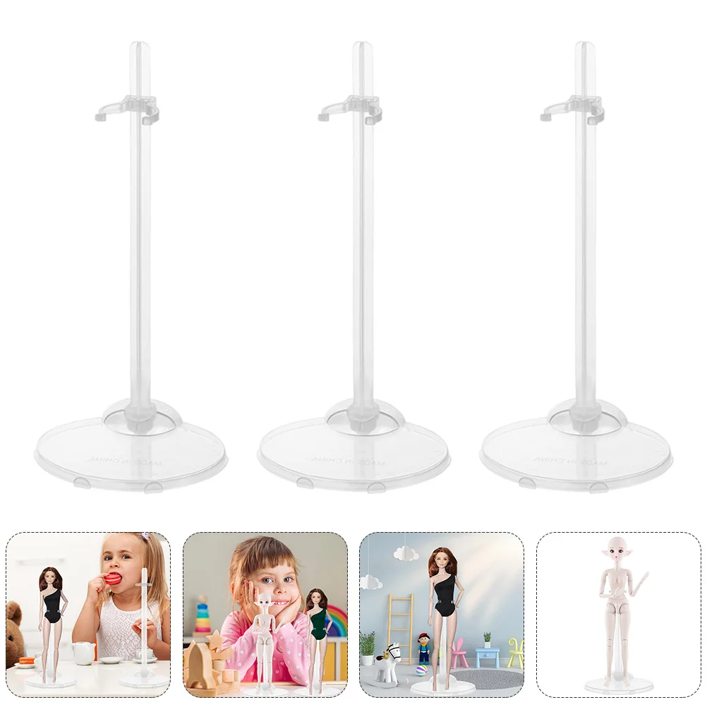

15Pcs Dolls Display Holder Stands Display Holder Transparent Stand Accessories Prop for Dolls