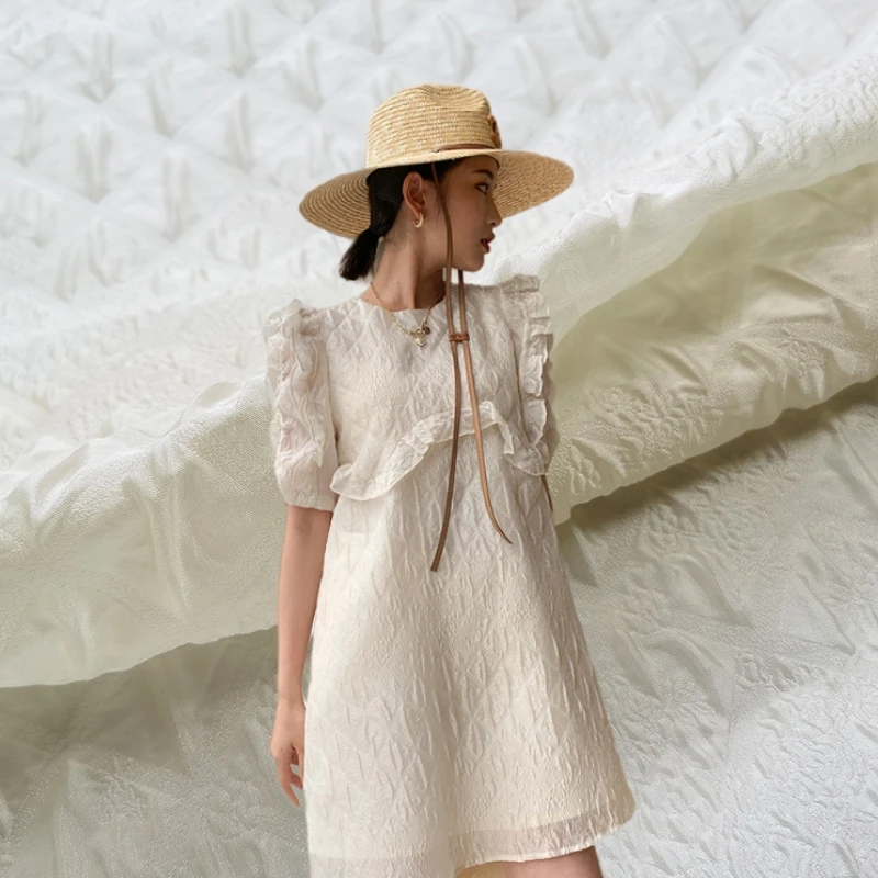 

Jacquard Organza Mainly Brand Fashion Design for Dress Spring and Summer Cloth by the Meter Diy Sewing Wholesale Material