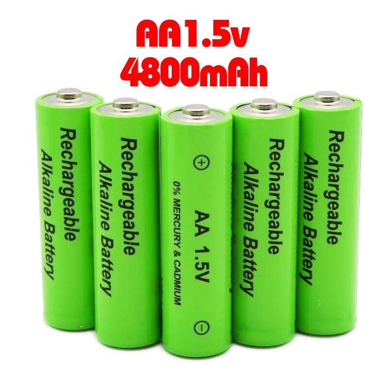 

AA 1.5V 4800mAh Rechargeable AA Battery NI-MH 1.5V AA Battery for Watch Mouse Computer Toys etc Free Shipping