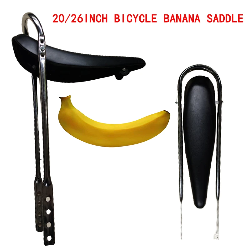 20/26inch Bicycle Banana Saddle /Bike Long Saddle / Beach bike saddle Bicycle Accessories