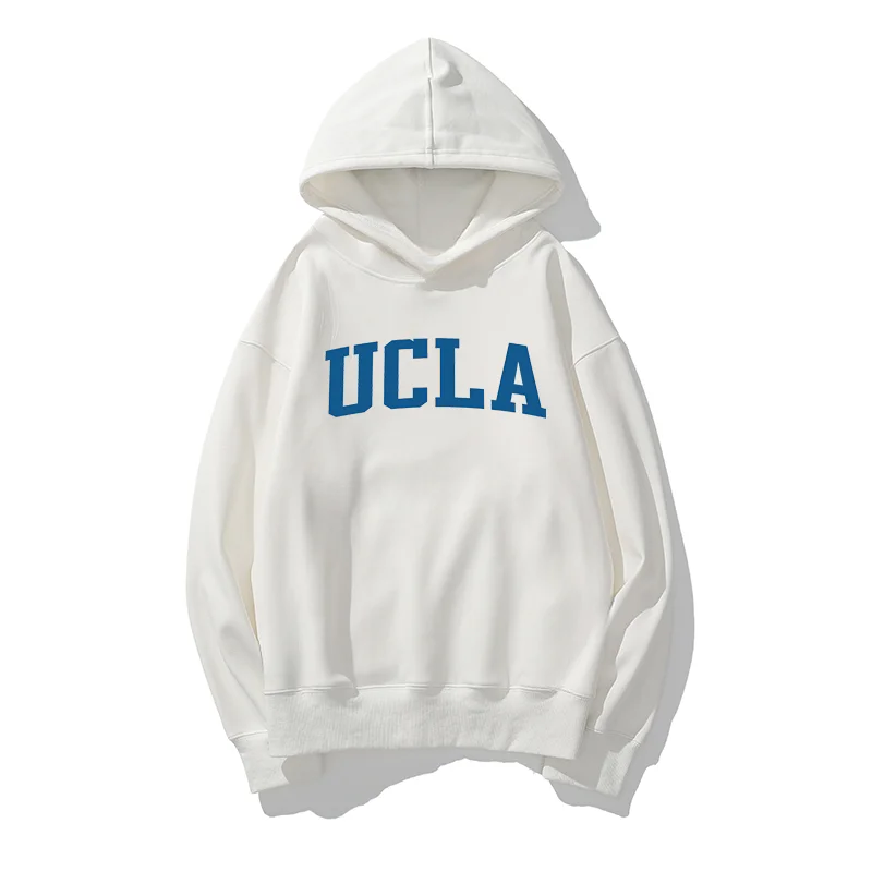 Новинка 2024 Детская толстовка Ucla из чистого хлопка на весну и осень джемпер с