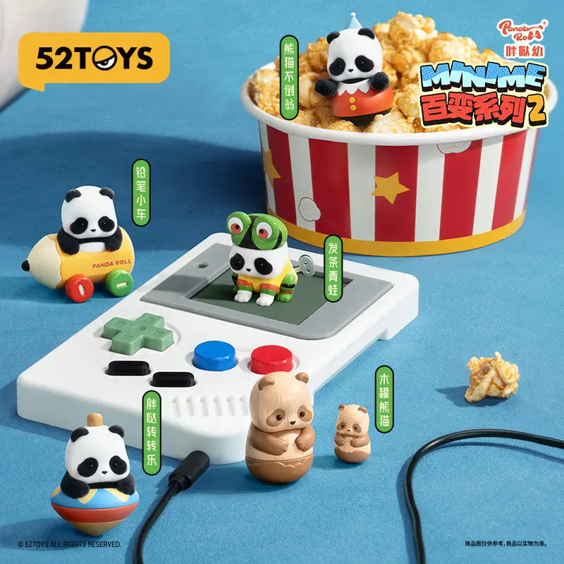 Фото Коллекционная фигурка-сюрприз 52toys Panda Roll Panda Minime Cute Bean Series Blind Box Vol.2 Kawai, украшение, подарок №1
