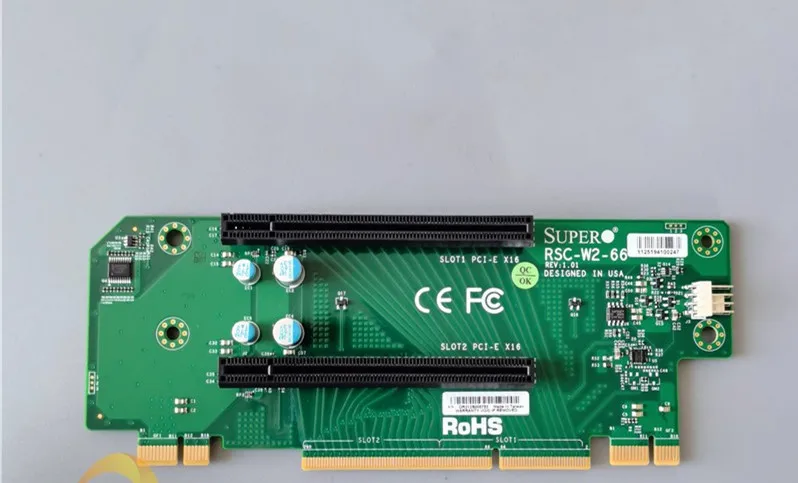 RSC-W2-66 LHS WIO PCI-E x16 Riser Card 2 Board