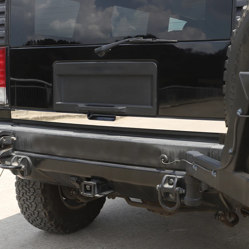 

For 2003-09 Hummer H2 stainless steel silver car styling car tailgate lower decorative plate sticker car decoration accessories