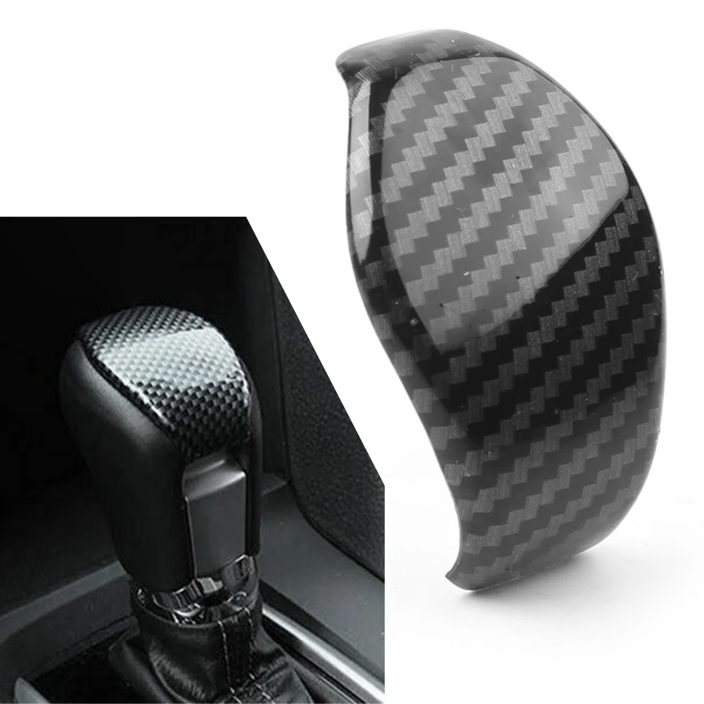 

1 шт., стиль из углеродного волокна, ABS, автомобильная консоль, ручка переключения передач, накладка для Honda Civic 10-го поколения 2016-2020
