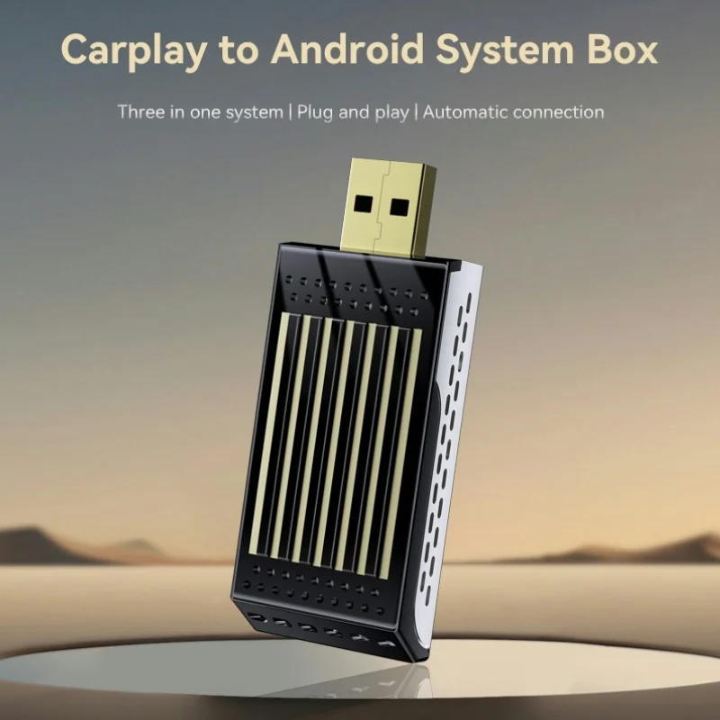 Автомобильный AI-бокс 3 в 1 беспроводной адаптер Carplay для Apple iOS Android Auto Smart USB Plug and Play