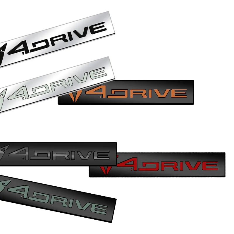 

Metal Emblem Car Styling 4Drive Lettering Front Grille Sticker 4 Drive Badge for Leon Ibiza Altea Exeo Toledo Mii Alteca Tarraco