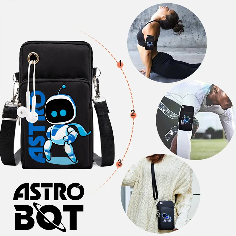 Astro Bot мобильная сумка через плечо для мальчиков и девочек с героями мультфильмов