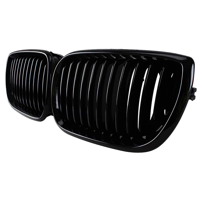 

Глянцевый черный передний капот, решетка для BMW E46 3 серии 2002-2005 4D Седан 318I 320I 323I 328I, Решетка переднего бампера