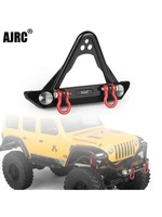 ajrc aluminum alloy front bumper upgrades parts accessories for rc crawler car axial scx24 deadbolt axi90081 jlu axi00002