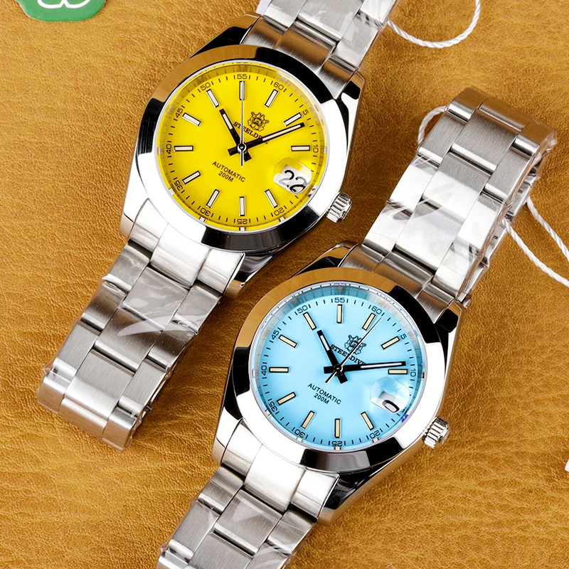 Часы Steeldive SD1934 Мужские механические Роскошные автоматические светящиеся в воде с