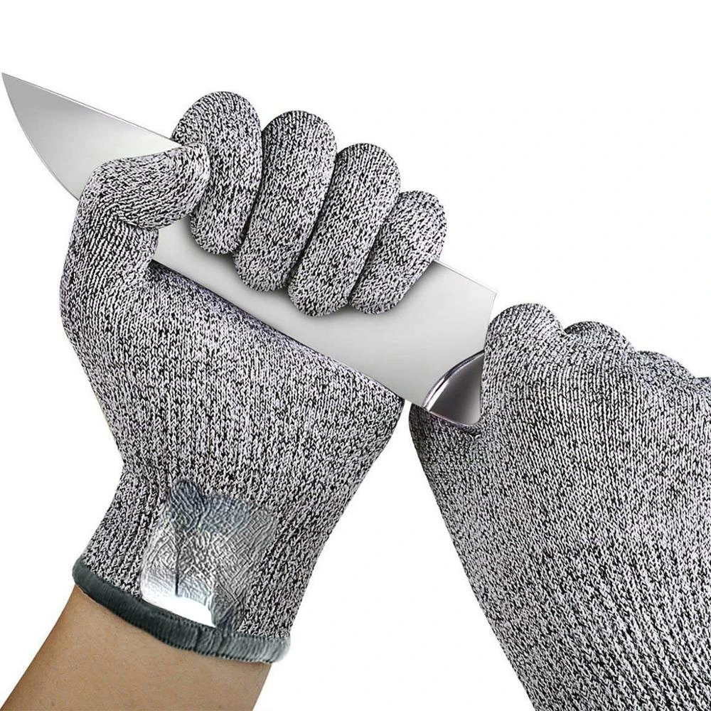 

5 Safety Anti Cut Gloves High-strength Grade Multifunction Kitchen Gardening Anti-scratch Anti-cut Safety Protect Supplies