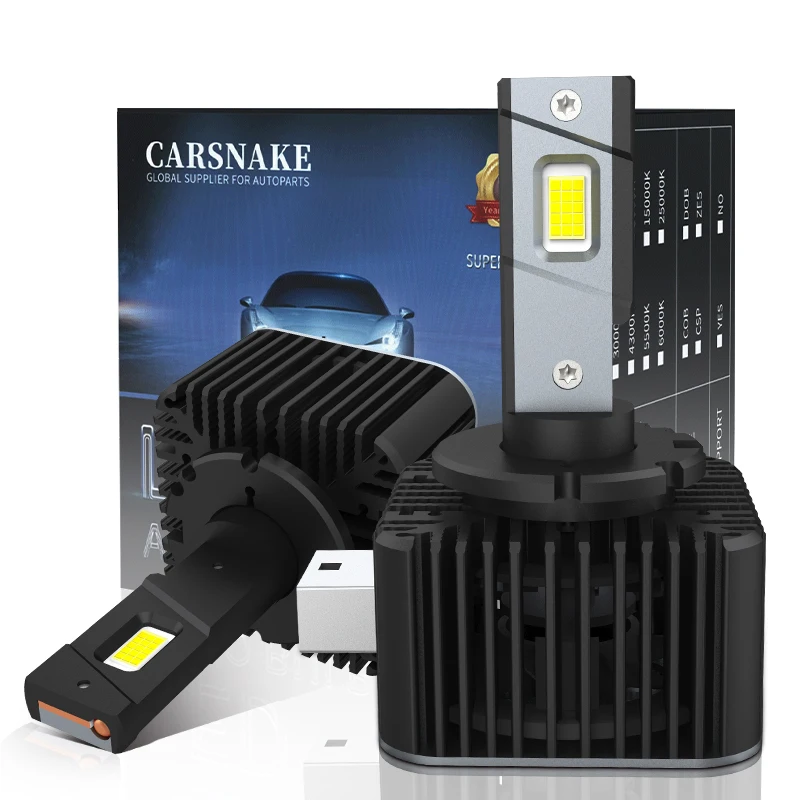 Carsnake D3S D1S Led Bulb Headlight Canbus 50000Lm D2S D4S D5S D8S Car Light D1R D2R D3R D4R Auto Lamps Kit Hid Xeon Replacement