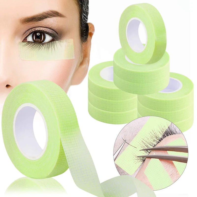 

3 Rolls 9m Non-Woven False Eyelash Extension Tape Anti-Allergy Easy Tear Eye Tapes for Grafting Fake Lash Eyeliner Tapes