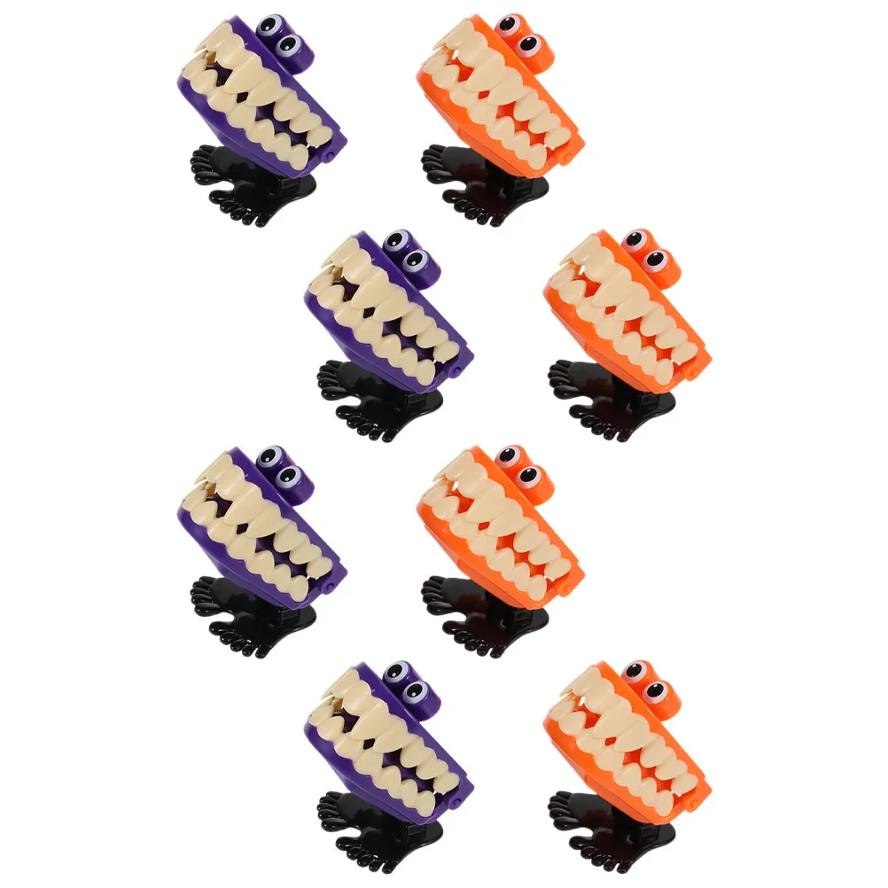 

8 Pcs Wind-up Toy Halloween Plaything Top Hat Decore Cartoon Shaped Plastic Funny Design Clockwork
