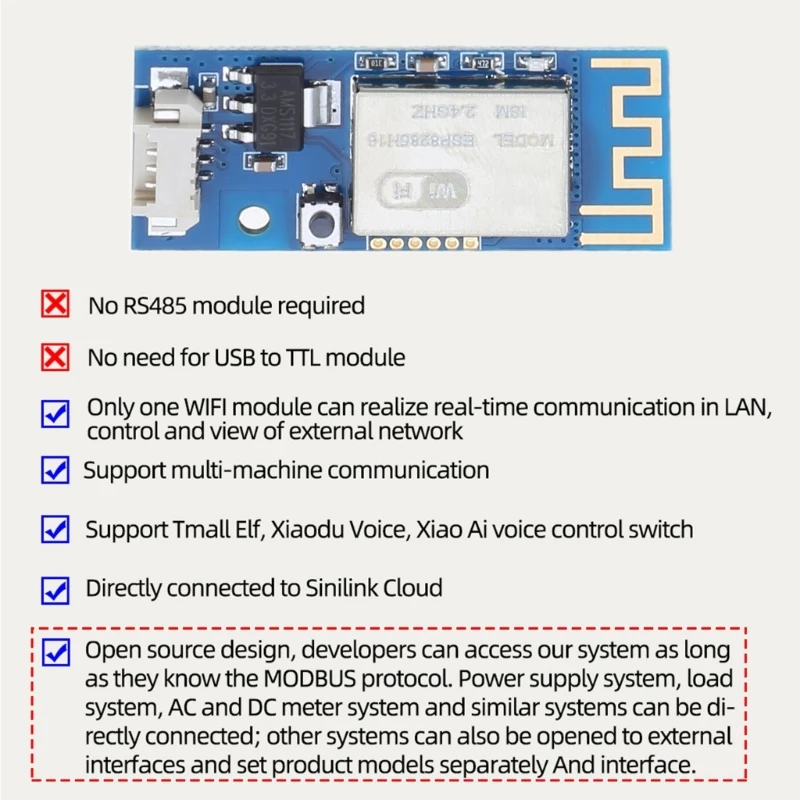 Модуль реле Wi-Fi постоянного тока 5 В для приложения sinilink RemoteControl