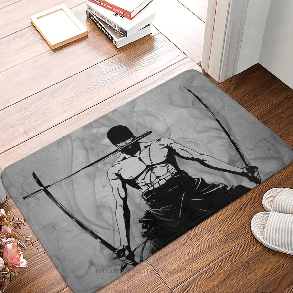 

Один шт., аниме, нескользящий коврик для ванной, коврик для пола Зоро, коврик для спальни, Декор