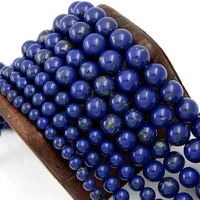 blue lapis lazuli bead 46810 mm round loose beads for jewelry making necklace diy bracelets accessories