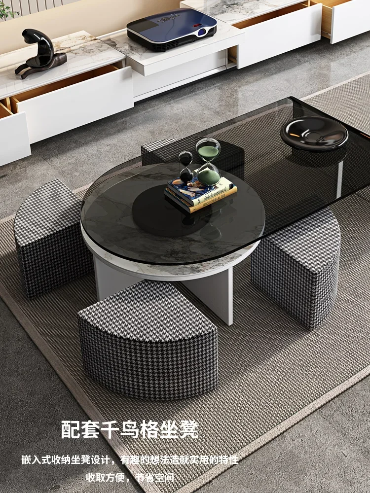 Итальянский журнальный столик легкий экстравагантный современный простой