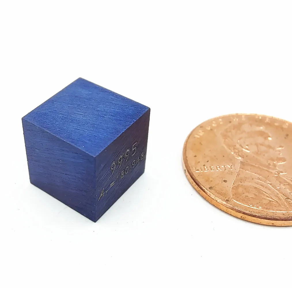 Радужный танталовый куб Ta металл плотность 10 мм 99 95% чистый для коллекции